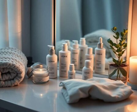 Routine de soins de nuit pour la peau
