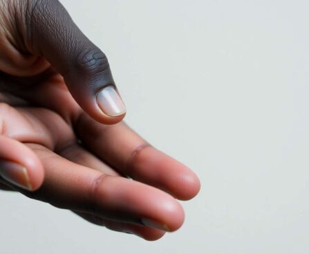 Peau sombre autour des ongles : causes et solutions