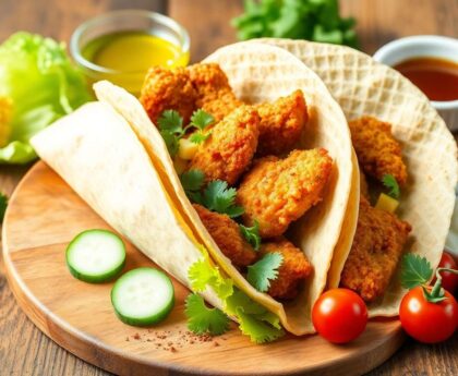 Wrap de poulet pané : recette savoureuse et facile